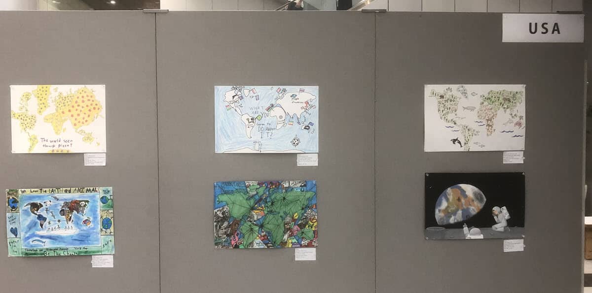 US childrens' maps in the 2019 Barbara Petchenik Children's World Map Drawing Competition.